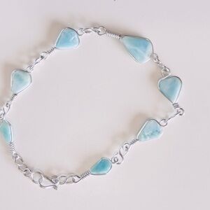 Vintage Silver and Blue Bracelet